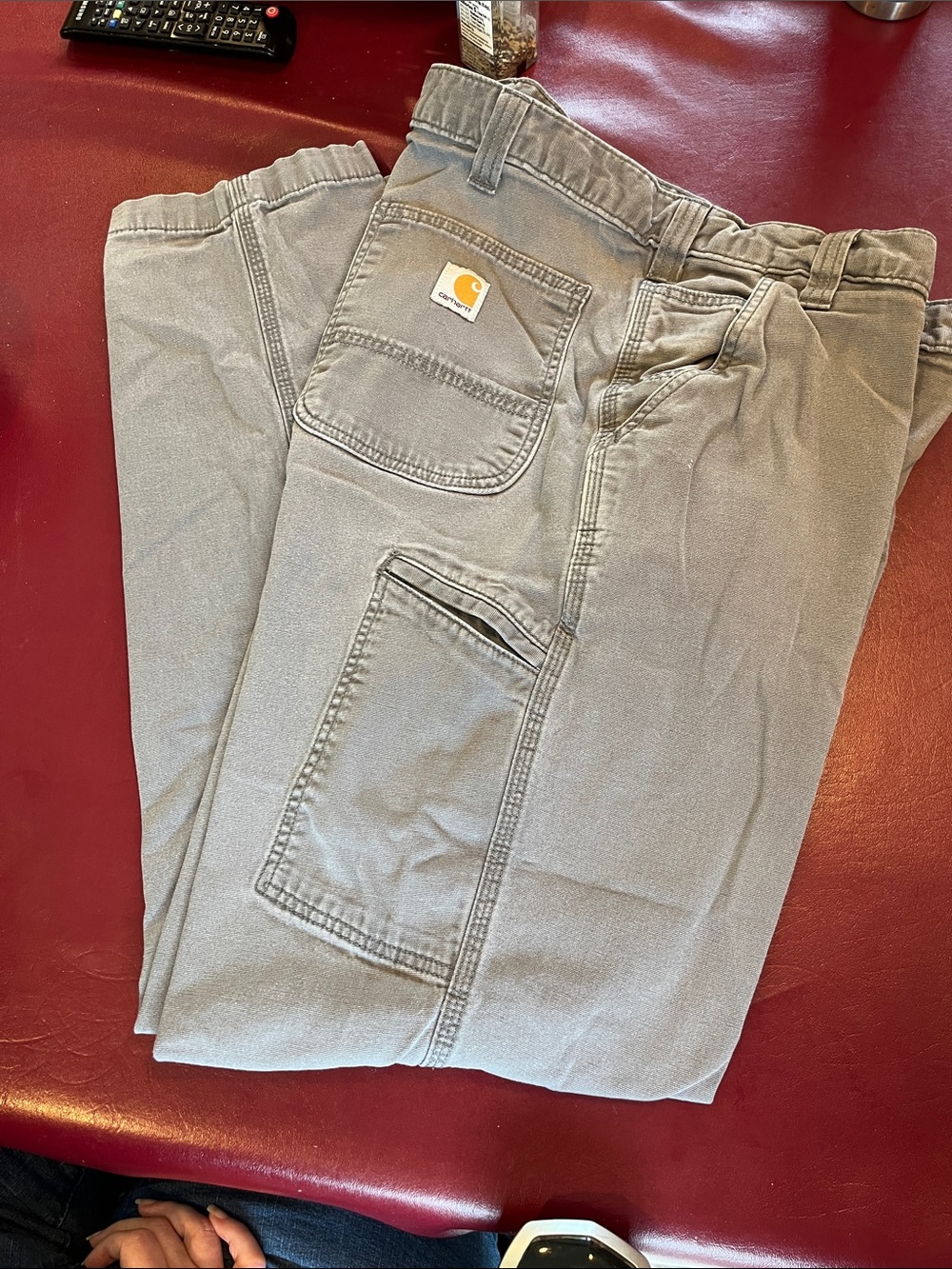 40 x 34 Carhartt Carpenter Pants in Light Gray